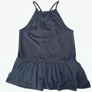 Volcom- Ruffled Rider, High Neck Top with Racer Back